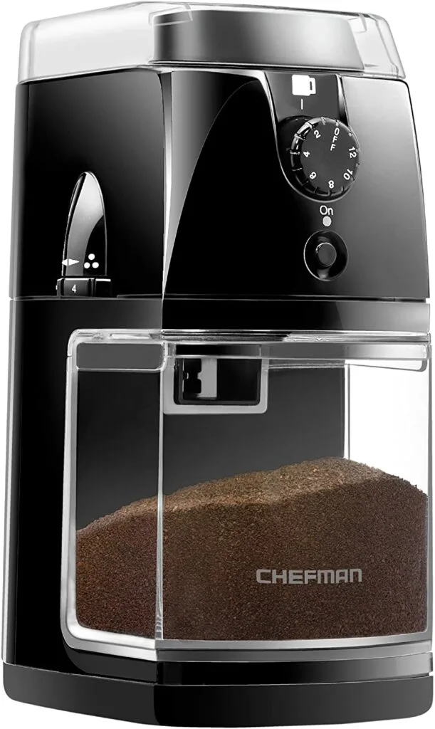 Best Flat Burr Grinder:The Chefman Coffee Grinder